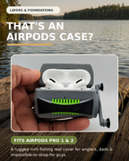 AirPods Pro 1 & 2 Fishing Reel Case, Personalized Angler Gift