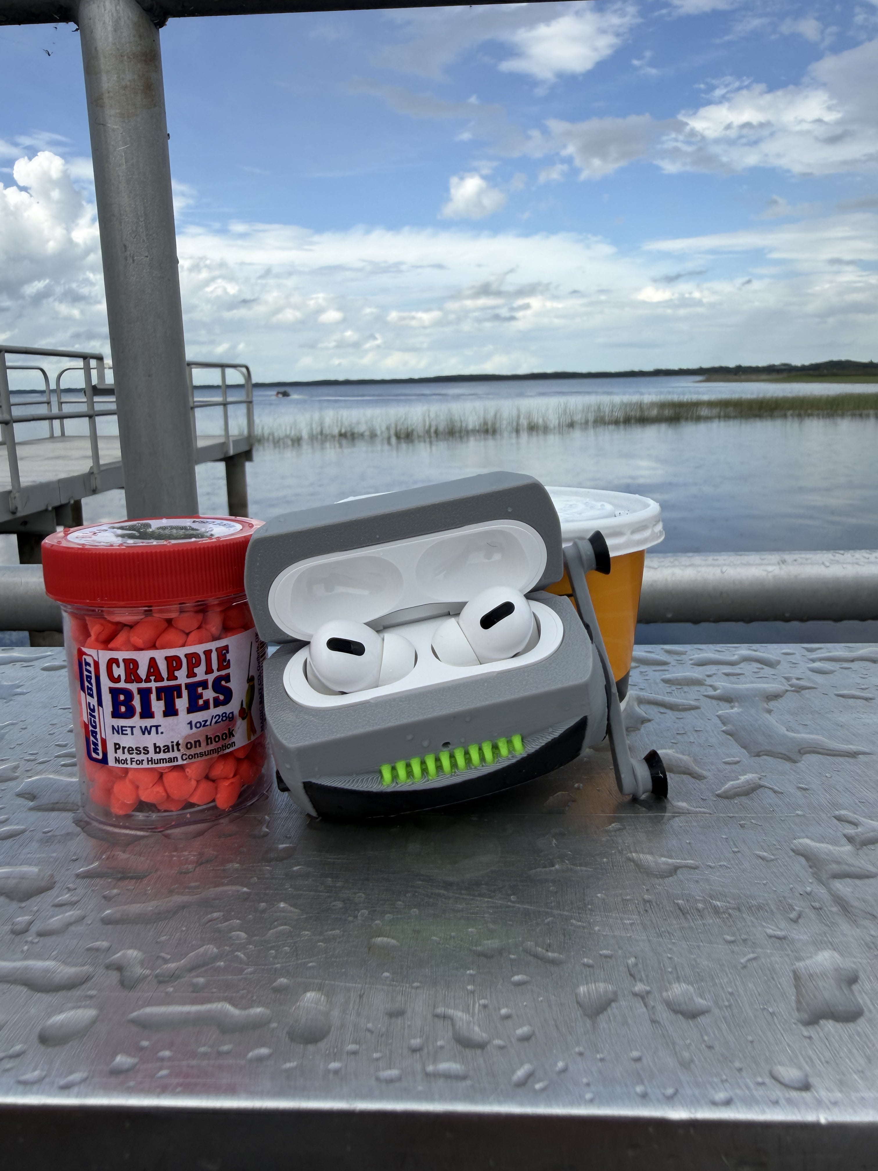 AirPods Pro 1 & 2 Fishing Reel Case, Personalized Angler Gift